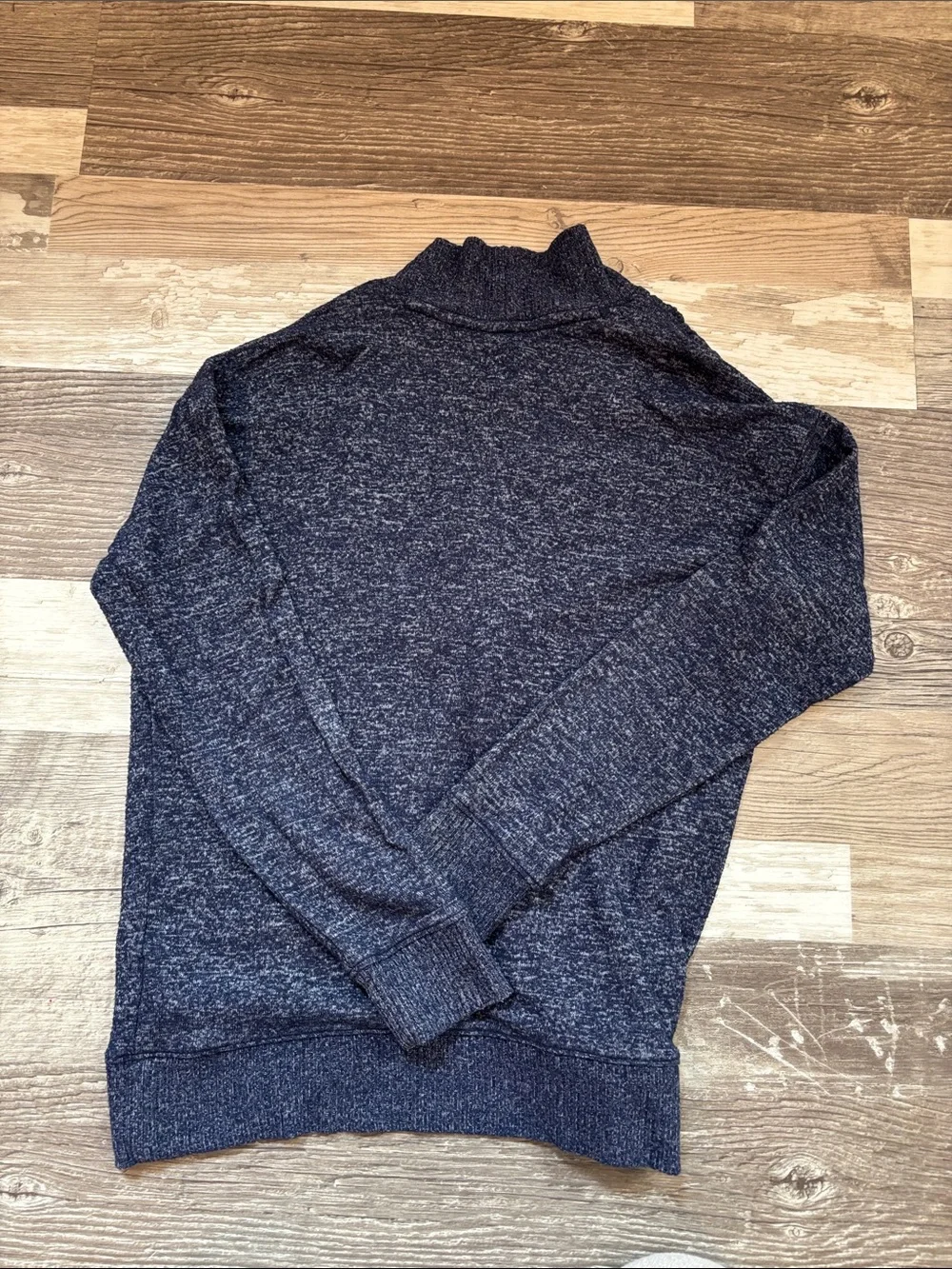 GAP Navy Knit Cardigan with Multicolor Striped leggings